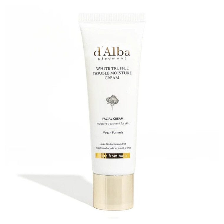 d'Alba White Truffle Double Moisture Treatment Facial Cream Double Layer Cream that Hydrates and Nourishes Skin 60ml
