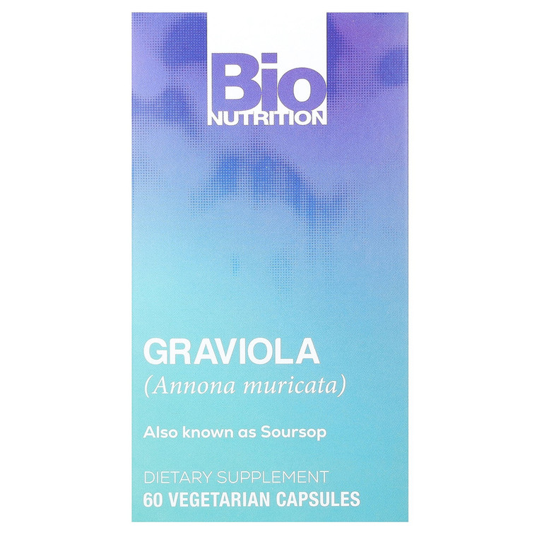 Bio Nutrition Graviola 1500 mg Dietary Supplement Vegetarian Capsules 60Ea