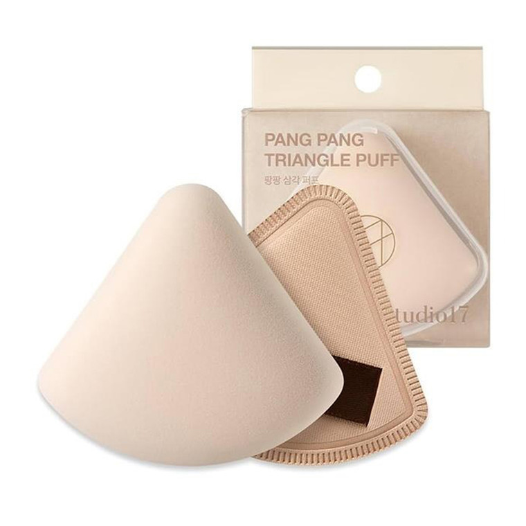 Studio 17 Pang Pang Triangle Puff for Quick Makeup 1Ea