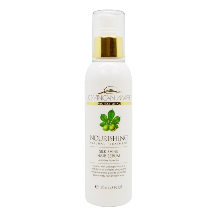 Dominican Magic Hair Silk Shine Serum Smooth Frizz Free Shiny Hair 6Oz (170ml)