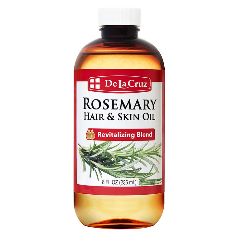 De La Cruz Rosemary Oil Scalp Treatment for Hair and Skin 8Oz (236ml)