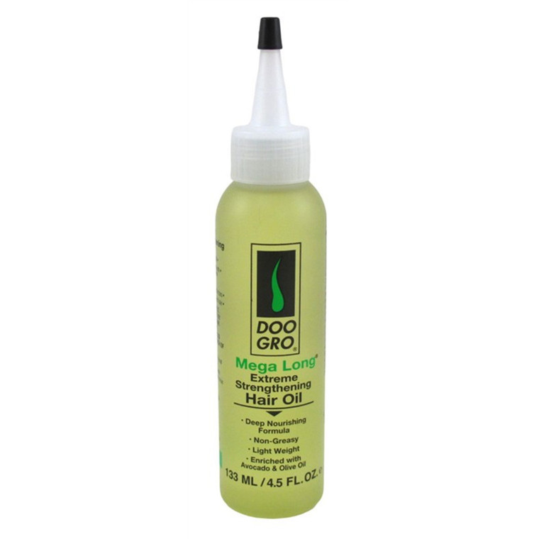 Doo Gro Mega Long Extreme Strengthening Hair Oil Enriched with Avocado and Olive Oil Deep Nourishing Formula Non Greasy 4.5Oz (133ml)