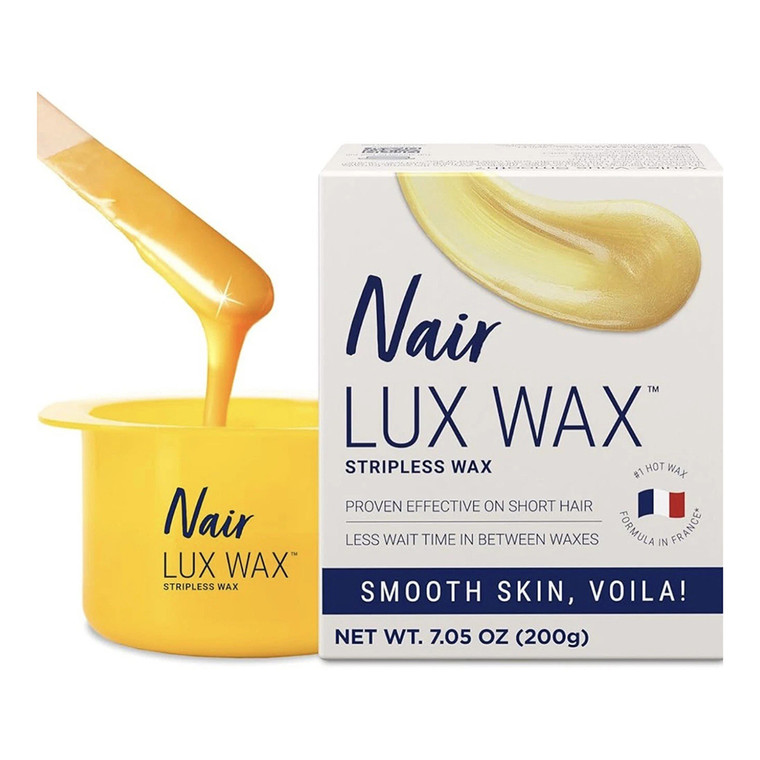 Nair Lux Wax Stripless Wax Kit Microwaveable for Women 7.05Oz (200g)