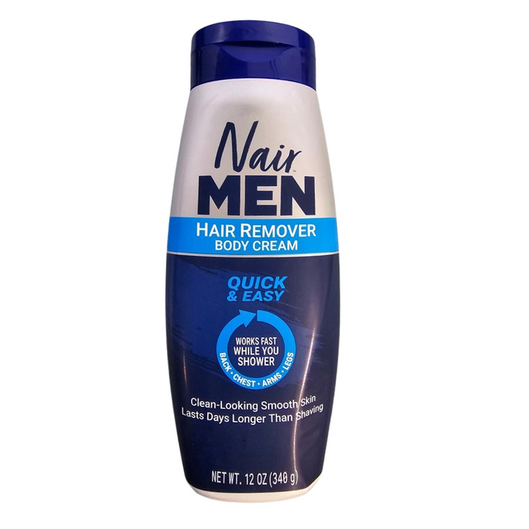 Nair Men Hair Remover Body Cream Quick and Easy 12Oz (340g)