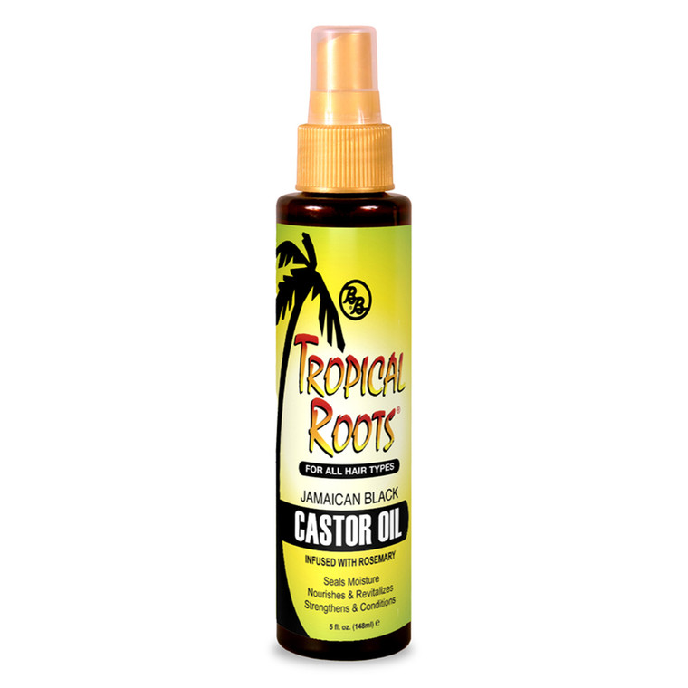Bronner Brothers Tropical Roots Jamaican Black Castor Oil Conditioner for Hair Strengthens and Conditions 5Oz (148ml)