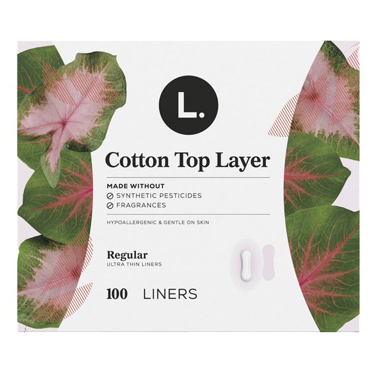 L Pads Ultra Thin with Cotton Top Layer Regular Comfortable Breathable Protection 100Ea