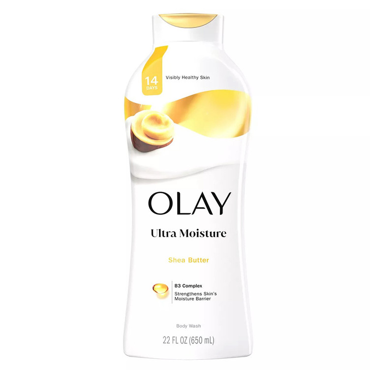 Olay Ultra Moisture Body Wash with Shea Butter for Women, 24 Hour Hydration 22Oz (650ml)