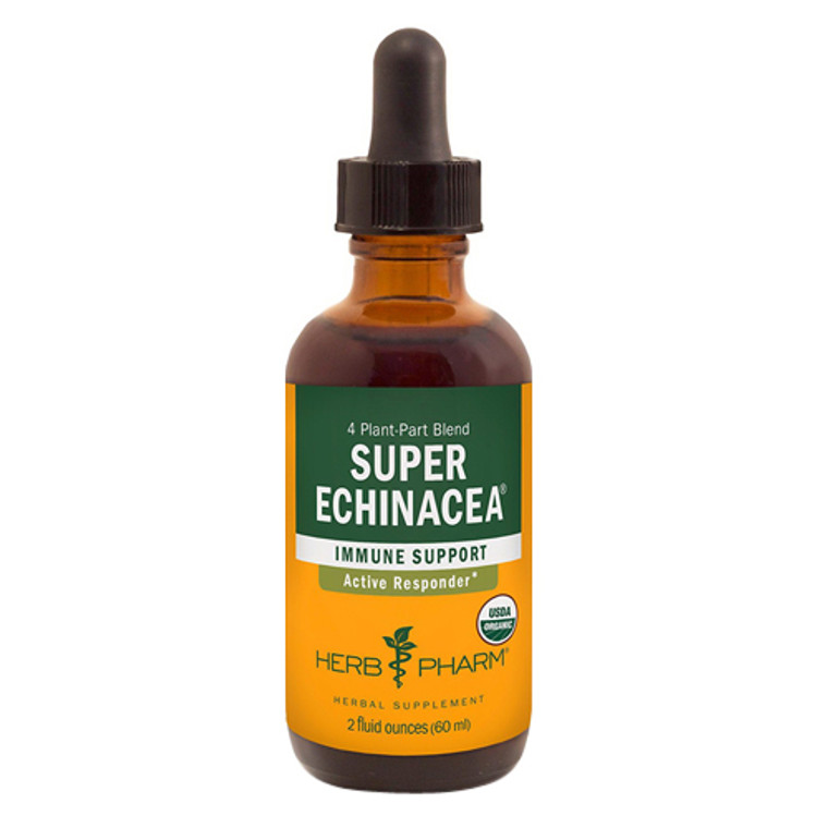 Herb Pharm Super Echinacea Active Responder Herbal Supplement For Immune Support, 2 Oz