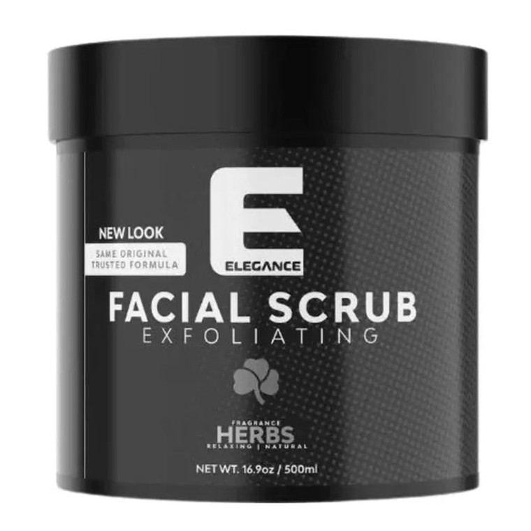 Elegance Facial Scrub Herb for Gently Exfoliating and Cleansing Skin 16.9Oz (500ml)