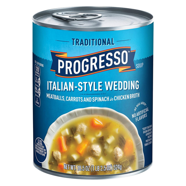 Progresso Traditional Italian Style Wedding Soup Can 18.5Oz (524g)