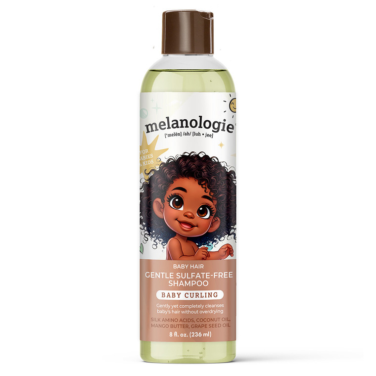 Melanologie Baby Hair Gentle Sulfate Free Baby Shampoo 8Oz (236ml)