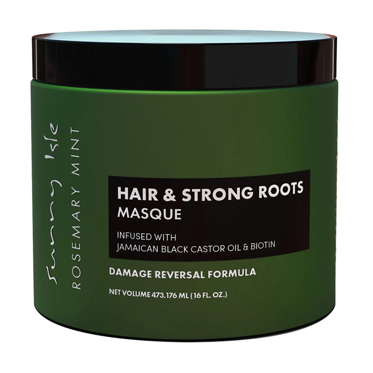 Sunny Isle Rosemary Mint Hair and Strong Roots Hair Masque 16Oz (473.17ml)