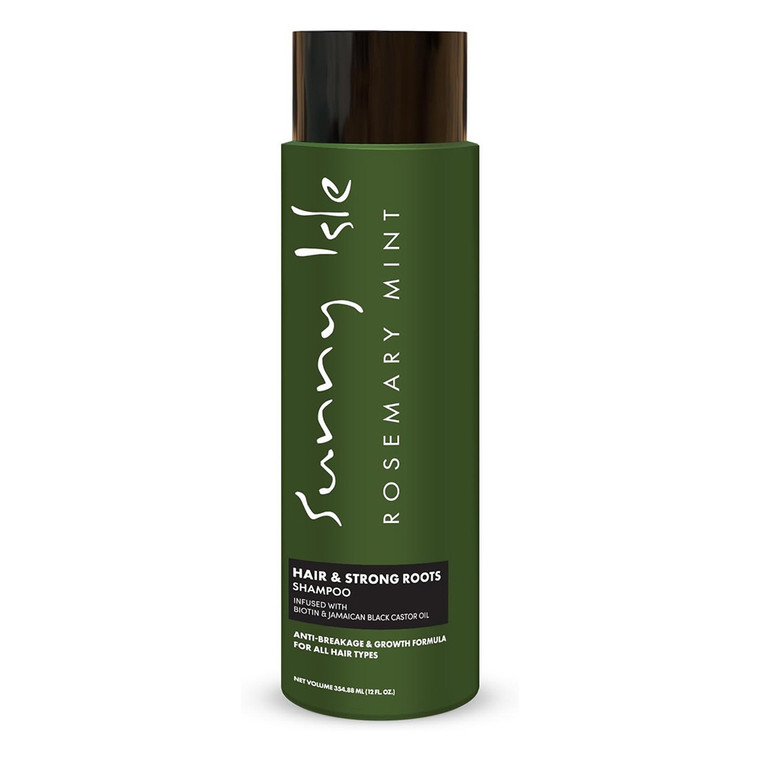 Sunny Isle Rosemary Mint Hair and Strong Roots Hair Shampoo Anti-Breakage Formula 12Oz (354.88ml)