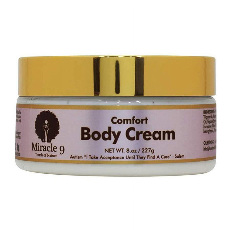 Miracle 9 Comfort Body Cream for Moisturizing and Nourishing Skin 8Oz (227g)