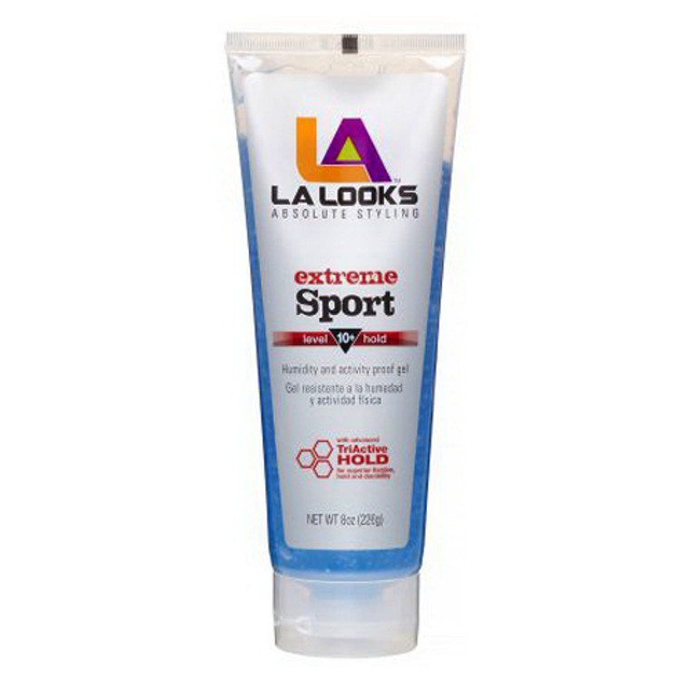 L.A. Looks Extreme Hold Sport Hair Styling Power Gel, 8 Oz