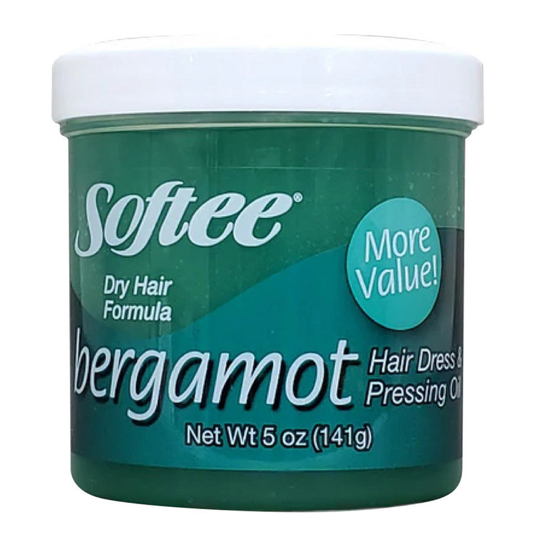 Softee Bergamot Hair Dress & Pressing Oil Dry Hair Formula 5Oz (141g)