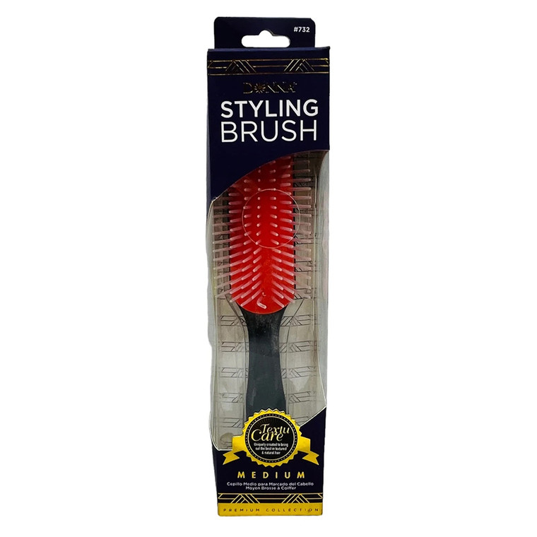 Donna Collection Styling Hair Brush Detangle Multiple Strands Medium 1Ea