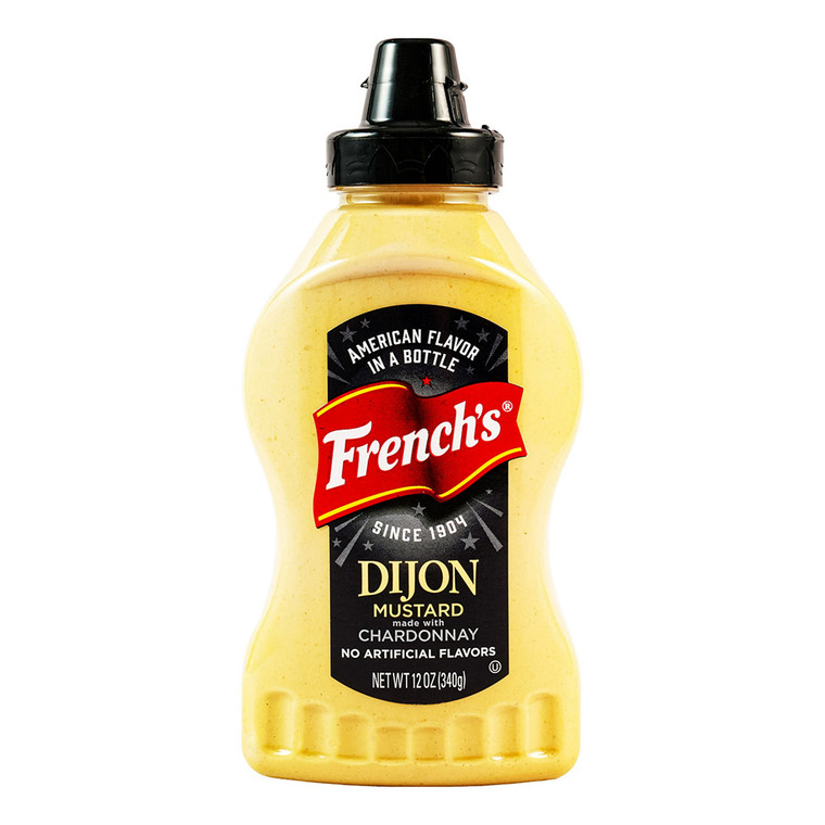 Frenchs Dijon Mustard Squeeze Bottle for Sandwiches Cooking and Dips 12Oz (340g)