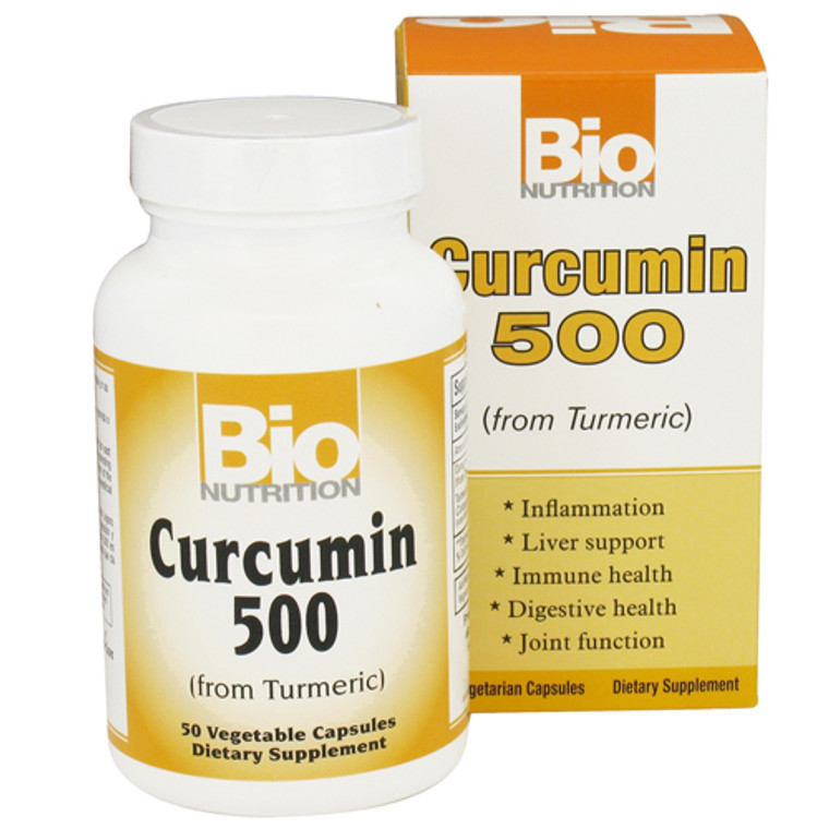 Bio Nutrition Curcumin 500 Mg From Turmeric Vegetarian Capsules - 50 Ea