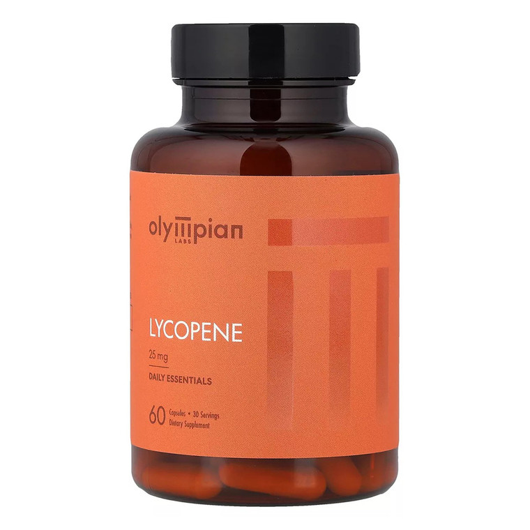 Olympian Labs Lycopene 25mg Dietary Supplement Capsules Support Antioxidant Defenses 60Ea
