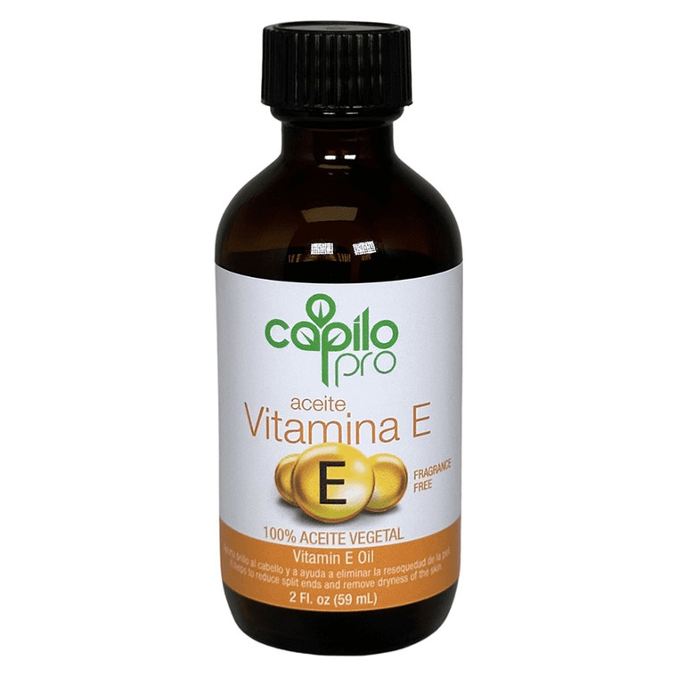 Capilo Pro Vitamin E Oil for Hair Scalp and Skin Nourishment and Moisturizing 2Oz (59ml)