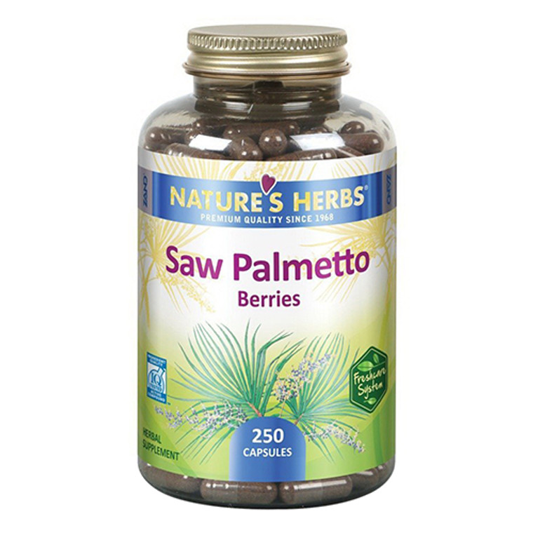 Natures Herbs Saw Palmetto Berries Capsuels, 250 ea