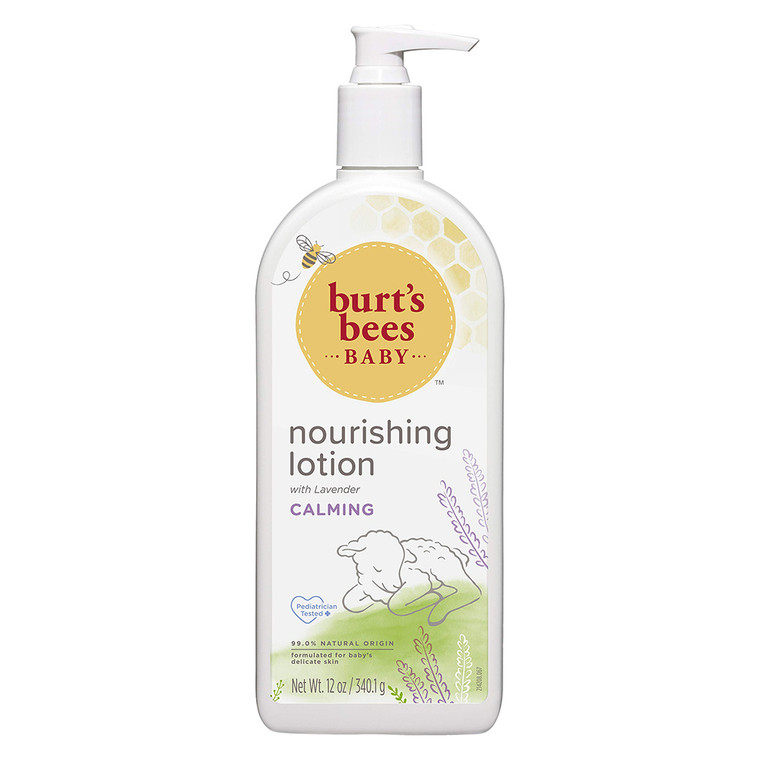 Burts Bees Baby Calming Nourishing Lotion with Lavender for Soft and Healthy Skin 12Oz (340g)