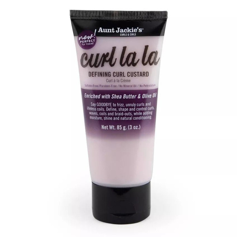 Aunt Jackies Curl La La Defining Curl Custard with Shea Butter and Olive Oil Curl Definition and Moisture 3Oz (85g)