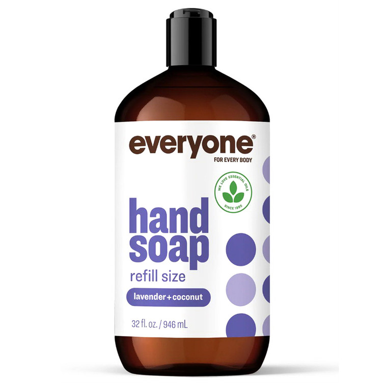 Everyone Lavender and Coconut Hand Soap for Gentle Cleansing 32Oz (946ml)