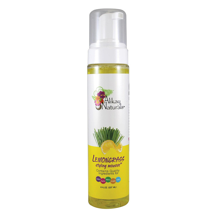 Alikay Naturals Lemongrass Frizz Control Hair Styling Mousse 8Oz (237ml)