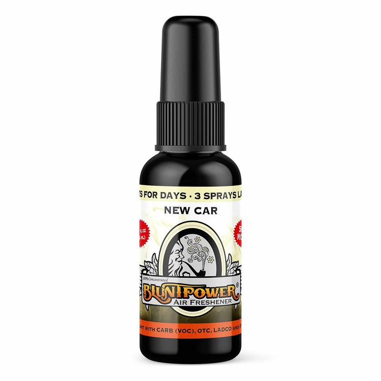 Blunt Power Spray New Car Ultra Long Lasting Air Fresheners 1.5Oz (44.4ml)