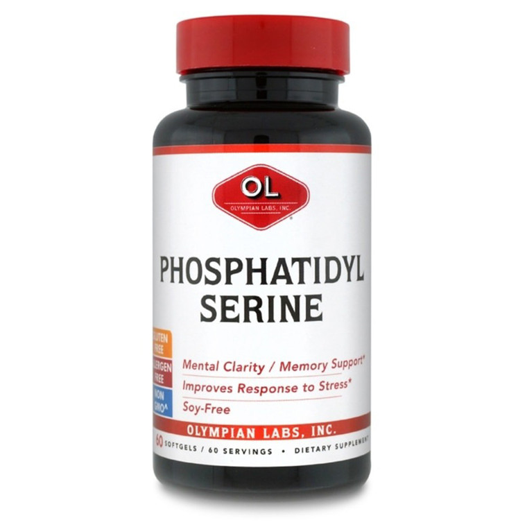 Olympian Labs Phosphatidyl Serine 100mg Softgels Supports Cognitive Health 60Ea