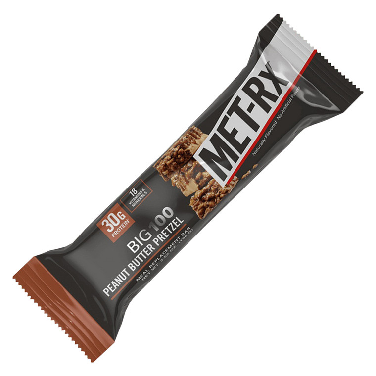 MET-Rx Big 100 Peanut Butter 30g Butter a Meal Replacement Energy Bar 1 Ea