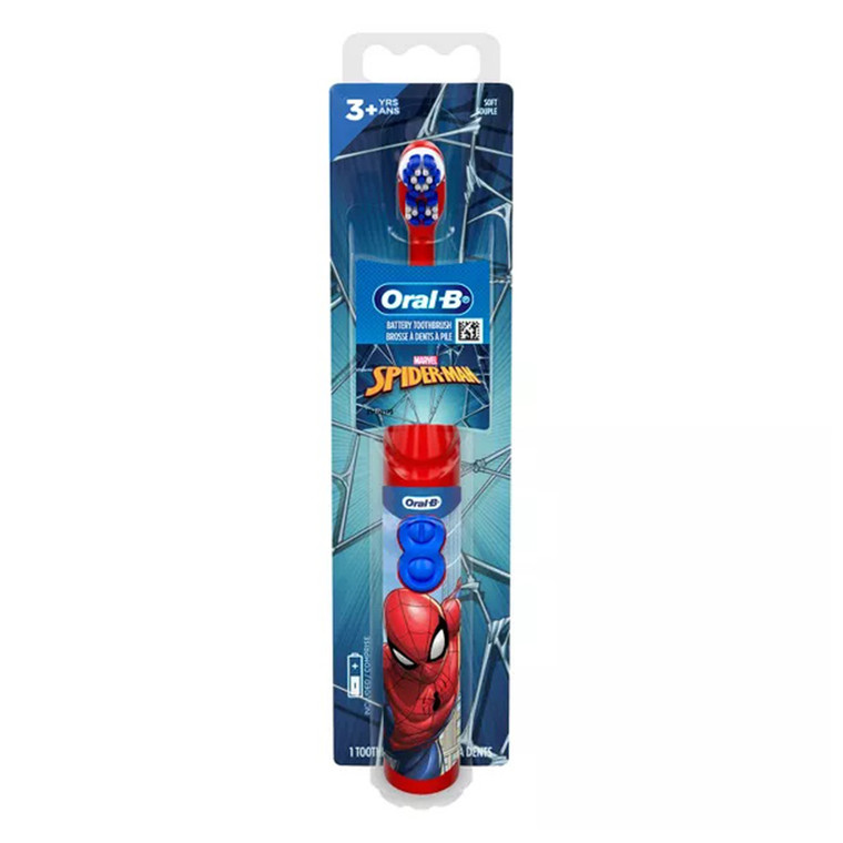 Oral-B Kids Spiderman Toothbrush Extra Soft bristles with Battery 1 Ea