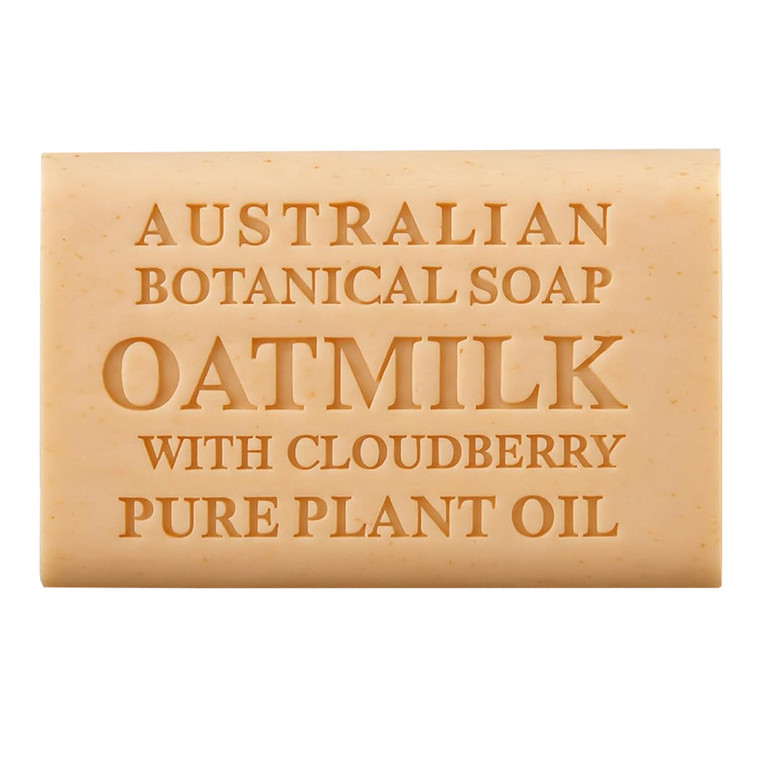 Australian Botanical Bar Soap Oatmilk with Cloudberry Pure Plant Oil for Softening the Skin 6.6Oz (187g)