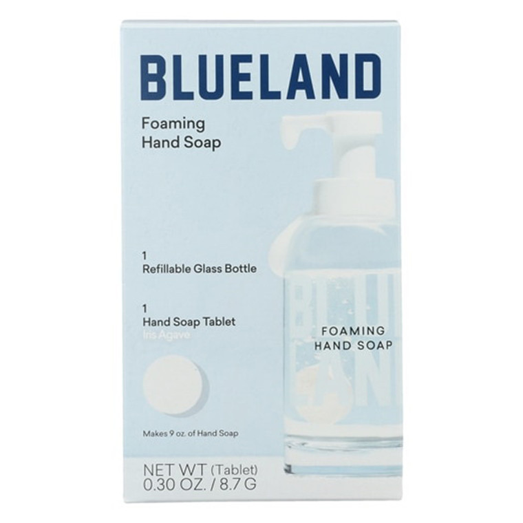 Blueland Foaming Hand Soap Tablets with Bottle Iris Agave 0.30Oz (8.7g)