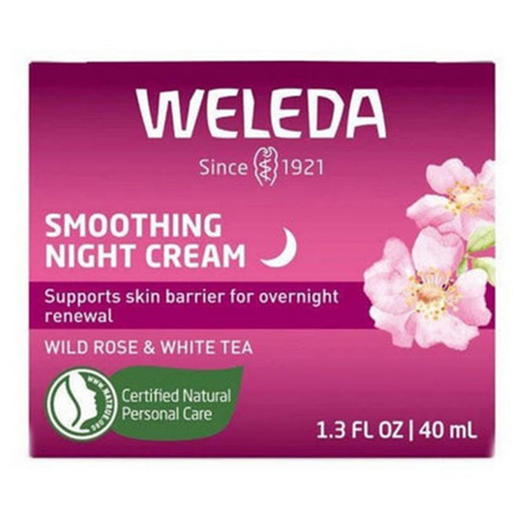 Weleda Smoothing Night Cream Face Moisturizer with Wild Rose and White Tea 1.3Oz (40ml)