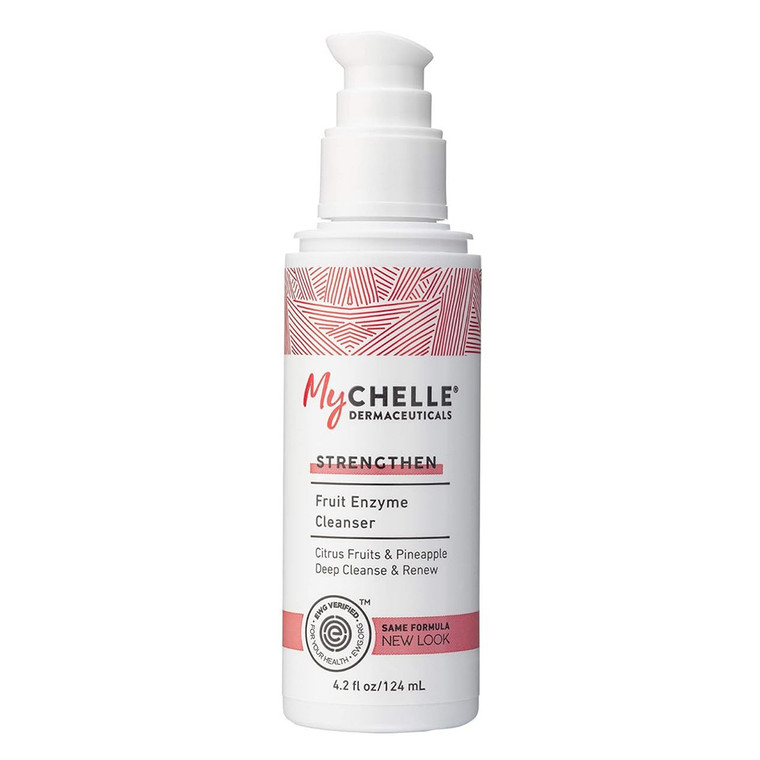 MyChelle Dermaceuticals Strengthen Fruit Enzyme Face Cleanser for Deep Cleansing and Renewing Skin 4.2Oz (124ml)