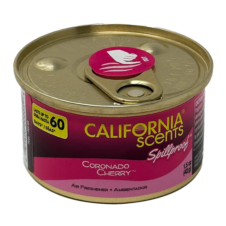 California Scents Spillproof Car Air Freshener Ambientador Coronado Cherry 1.5Oz (42g)