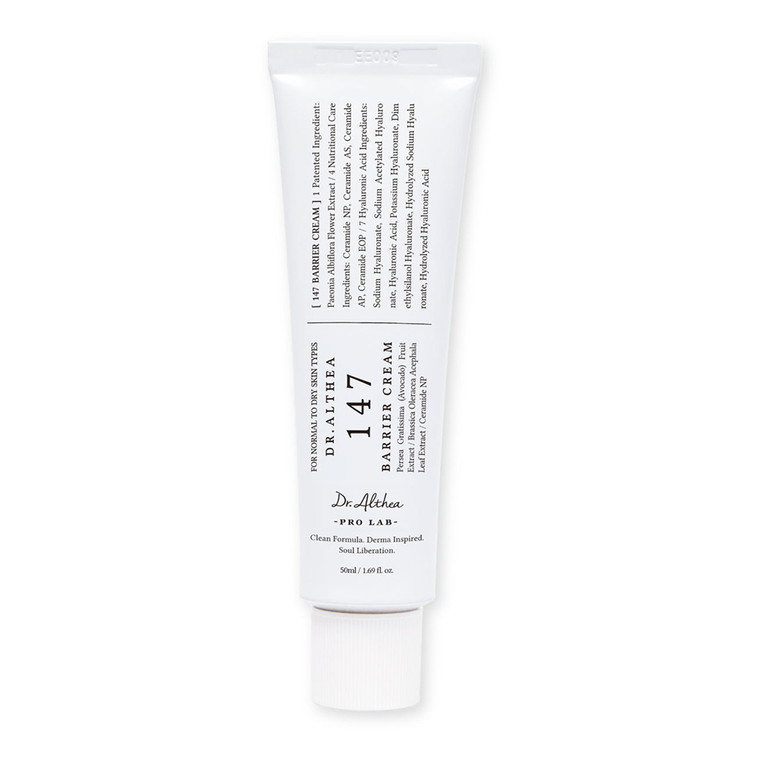 Dr Althea 147 Barrier Cream Deep Hydrating with Hyaluronic Acid and Ceramides for All Skin Types 1.69Oz (50ml)