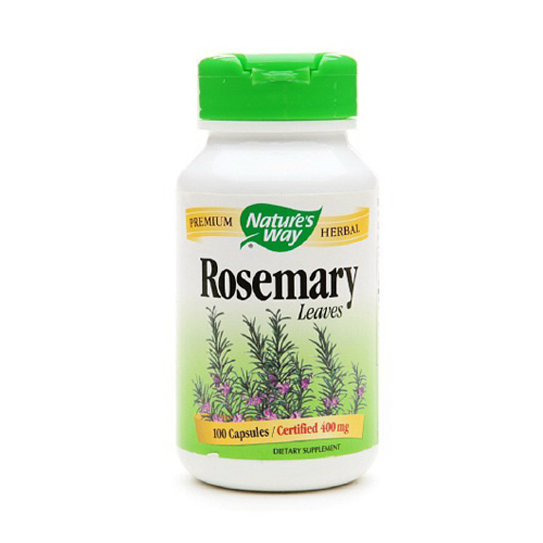 Natures Way Premium Herbal Rosemary Leaves 400 Mg Capsules - 100 Ea