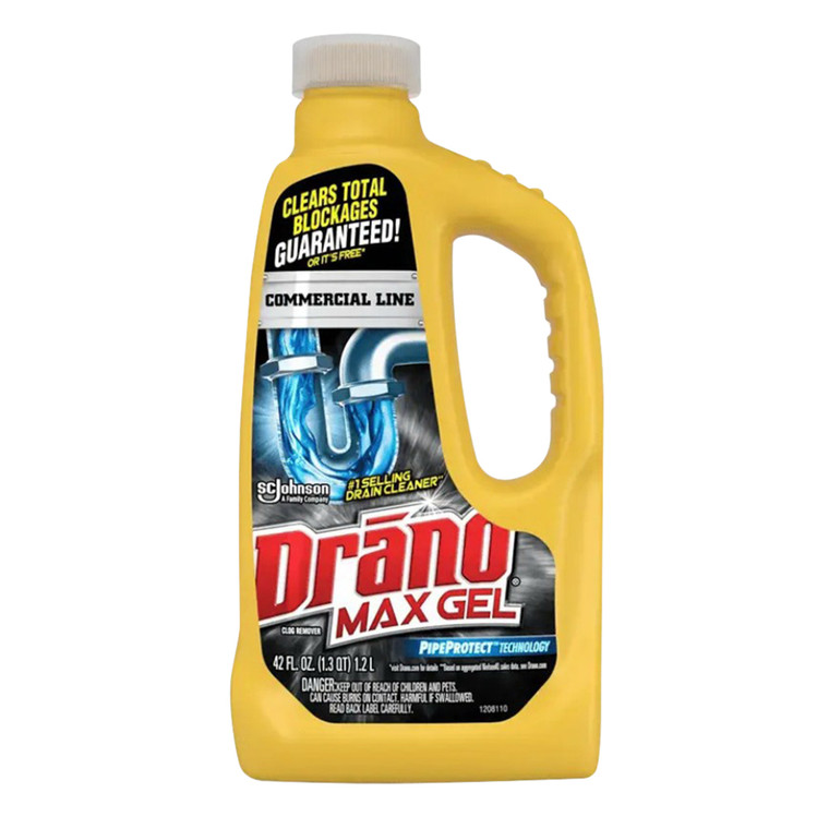 Drano Commercial Line Max Gel Clog Remover 42Oz (1.2l)