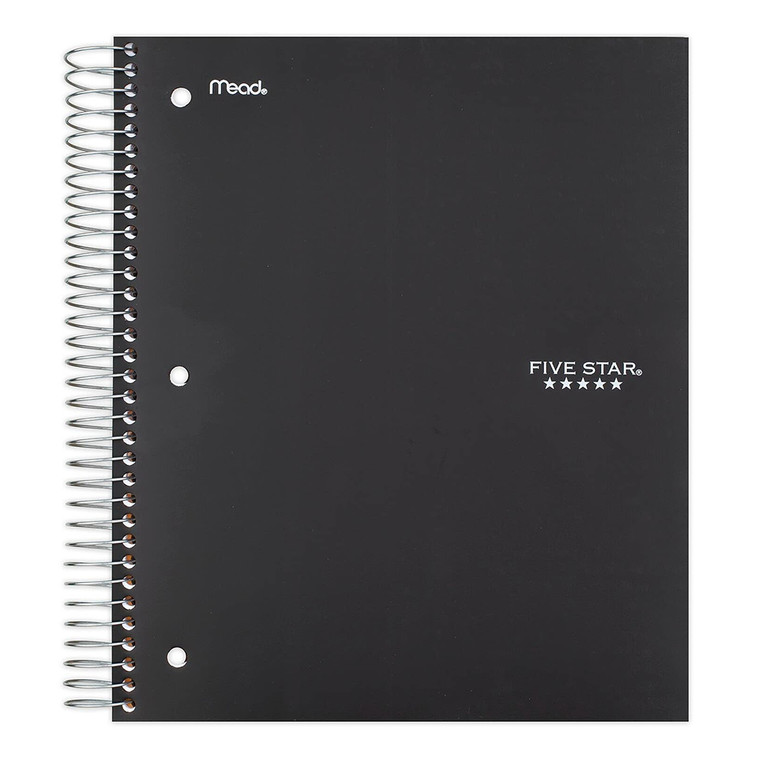 Mead Five Star Three Subject Notebook Wide Rule Durable School Notebook 1Ea