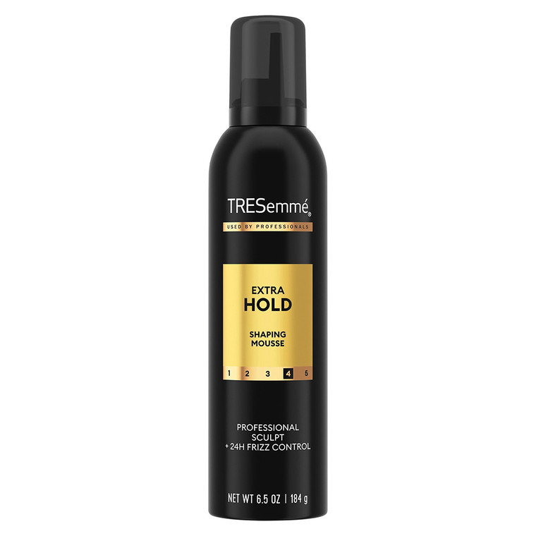 Tresemme Extra Hold 4 Shaping Hair Mousse for 24Hr Frizz Control 6.5Oz (184g)