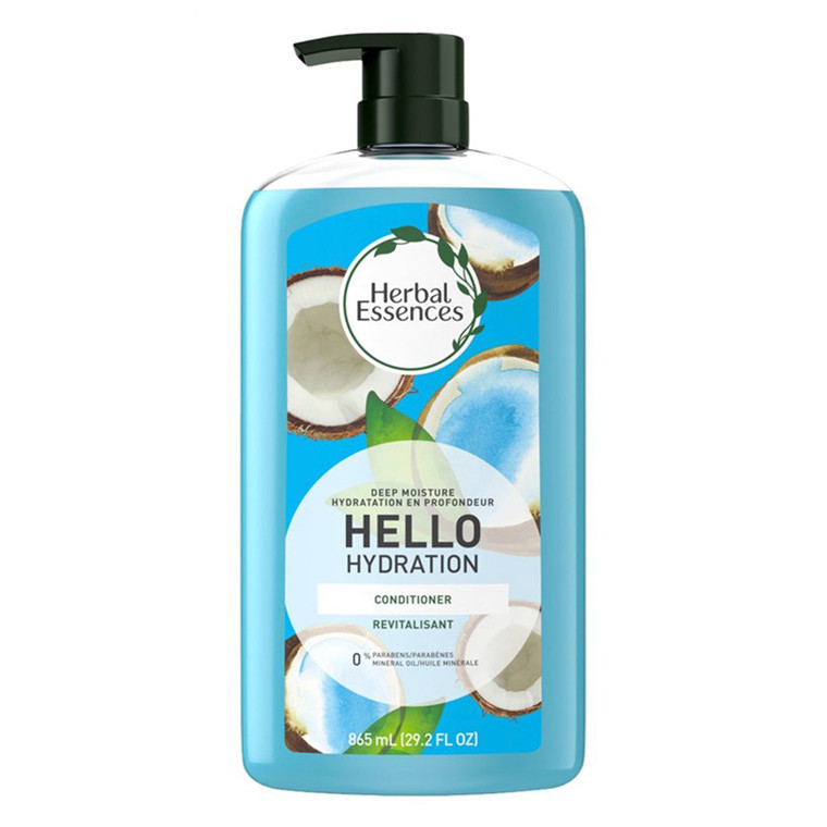 Herbal Essences Hello Hydration Conditioner Deep Clean with Rich Hydration Leaves Hair Soft and Silky 29.2Oz (865ml)