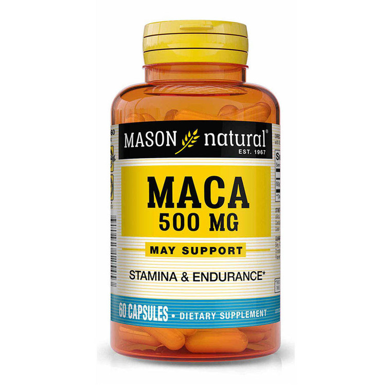 Mason Natural Maca 500 Mg For Sexual Health Capsules - 60 Ea
