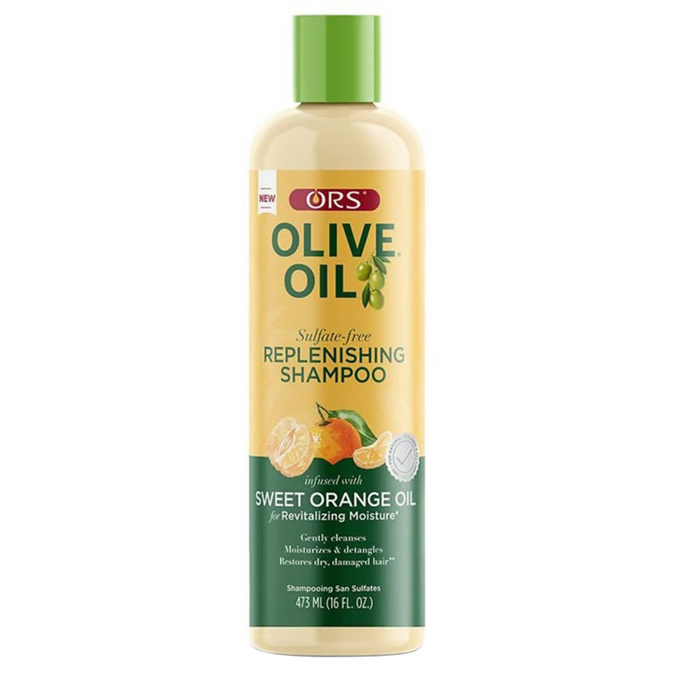ORS Olive Oil Replenishing Shampoo Sweet Orange Nourishing Hair Cleanser 16Oz (473ml)