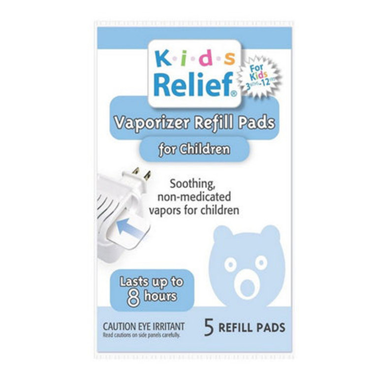 Homeolab Kids Relief Waterless Vaporizer Refill Pads for Soothing Non Medicated Aromatic Vapors 5Ea