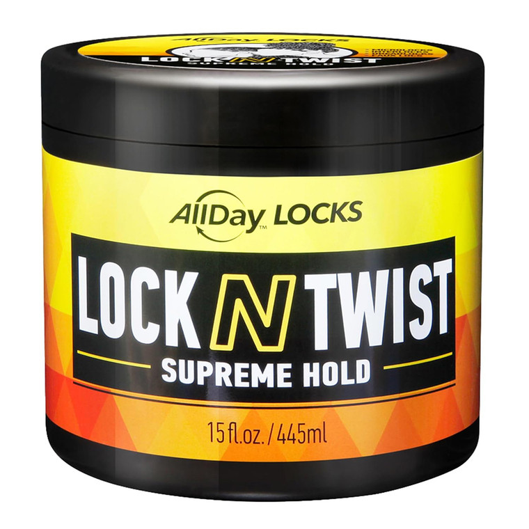 AllDay Locks Lock N Twist Supreme Hold Extreme Styling Control for Locs Strong Hair Gel for Women and Men 15Oz (445ml)