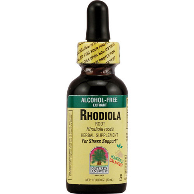 Natures Answer Rhodiola Root Alcohol Free For Stress Support - 1 Oz